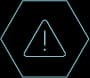 Caution triangle icon representing oxygen concentrator application challenges