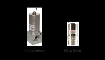 PC 100 Servoid and PC 30 Series proportional flow control valves for respirator applications