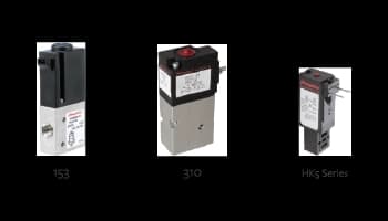 Purge Valve for Oxygen Concentrators Three Humphrey solenoid valves for oxygen concentrator applications: models 153, 310, and HK5 Series